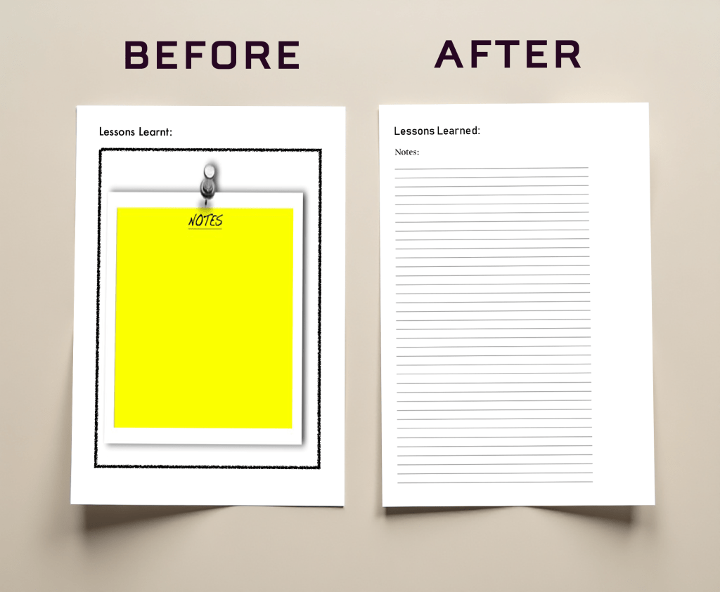 Business documents redesign for brand clarity.