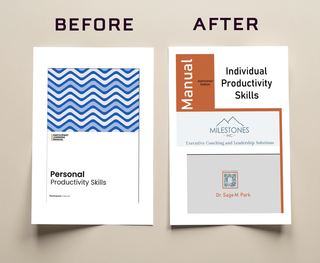 Branding business documents redesign. Print and digital documents.